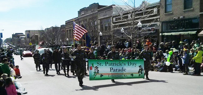 Start of the Parade on Massachusetts Street